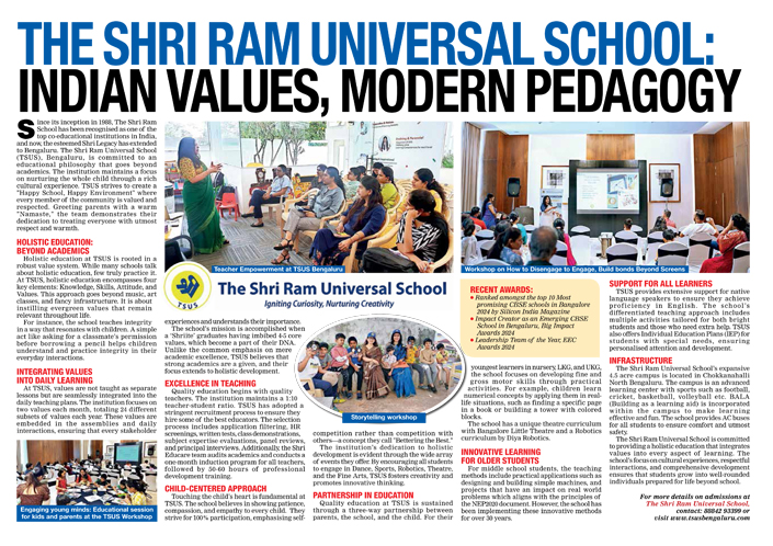 The Shri Ram Universal School: Indian Values, Modern Pedagogy